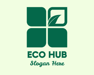 Eco Leaf Symbol logo design