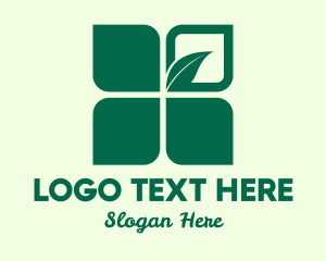 Environment - Eco Leaf Symbol logo design