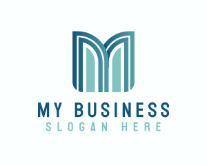 Modern Business Company Letter M logo design