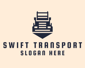 Haulage Transportation Truck  logo design