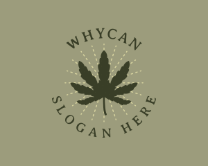 Organic Marijuana Leaf Logo