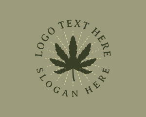 Organic Marijuana Leaf Logo