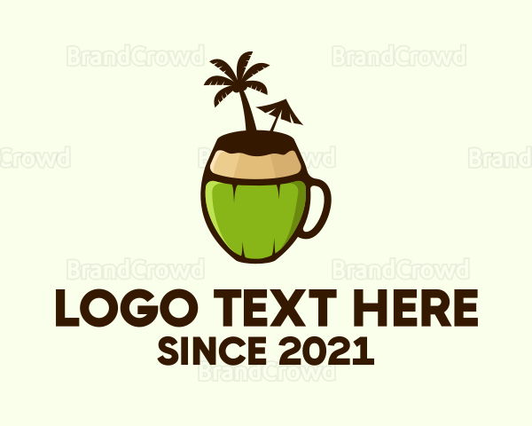 Coconut Juice Drink Logo