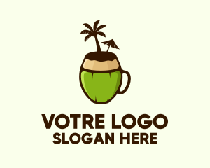 Coconut Juice Drink Logo