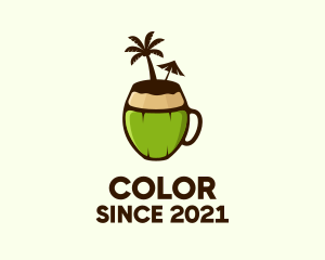 Tropical - Coconut Juice Drink logo design