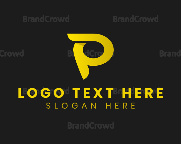 Creative Startup Business Letter P Logo