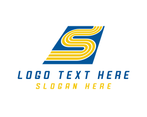 Sprint - Racing Race Track Letter S logo design