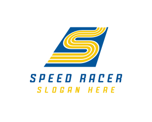 Racing - Racing Race Track Letter S logo design