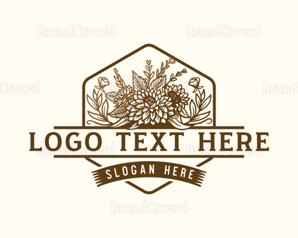 Botanical Floral Gardening Logo