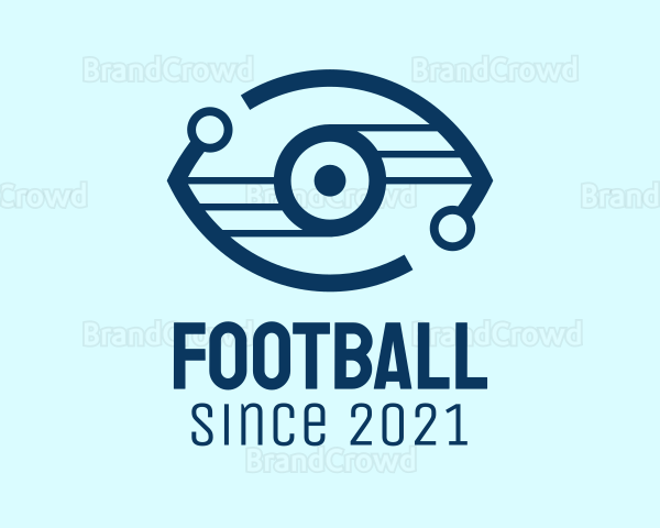 Blue Digital Eye Logo