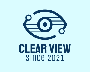 Blue Digital Eye  logo design