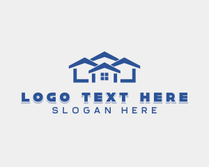 Residential Roofing Property  logo design