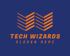 Gadgets - Modern Tech Letter W logo design