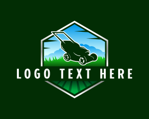 Lawn Mower Cutter Field Logo