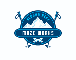 Mountain Ski Sports logo design