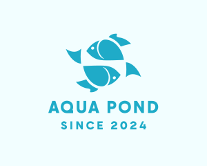 Pond - Seafood Marine Fish logo design