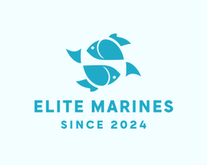 Seafood Marine Fish logo design