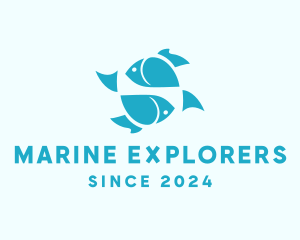 Seafood Marine Fish logo design