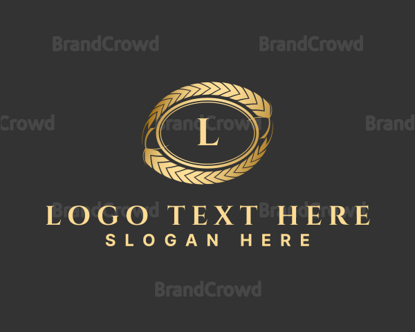Luxury Golden Wheat Logo