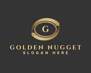 Luxury Golden Wheat  logo design