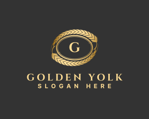 Luxury Golden Wheat  logo design