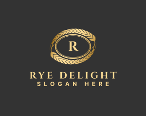 Rye - Luxury Golden Wheat logo design