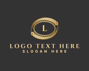 Agriculture - Luxury Golden Wheat logo design