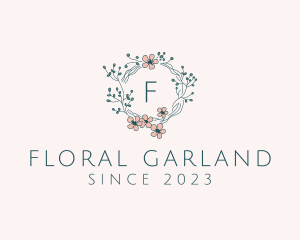 Garland - Flower Vine Nature Garland logo design