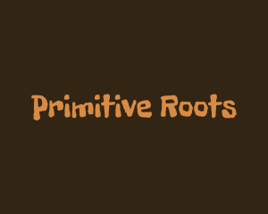 Primitive - Brown Stone Age logo design