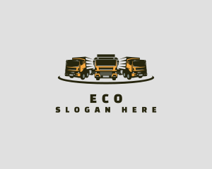 Big Cargo Truck Courier Logo