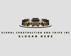 Big Cargo Truck Courier Logo