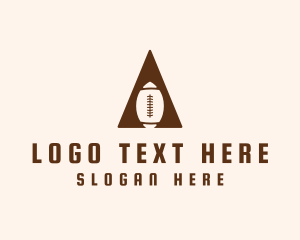 Football - Abstract Football Triangle logo design