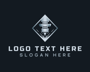 Metal - Industrial Laser Cutting logo design