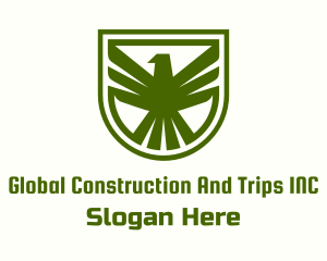 Green Eagle Crest Logo