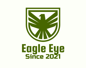 Green Eagle Crest logo design