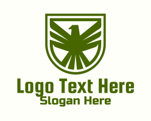 Green Eagle Crest Logo