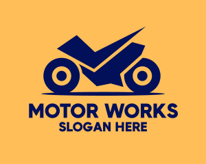 Motor - Blue Motor Racing logo design