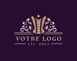 Alterations - Fashion Floral Corset logo design