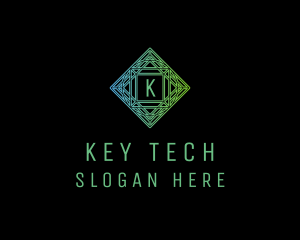 Technology Geometric Software logo design