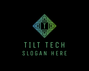 Technology Geometric Software logo design