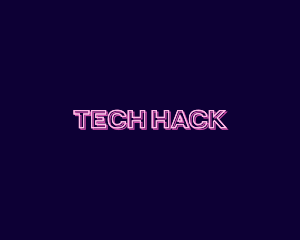 Glitch Tech Business logo design