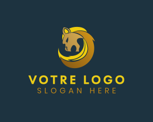 Gold Lion Mane Logo