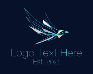 Wings - Modern Polygon Falcon logo design