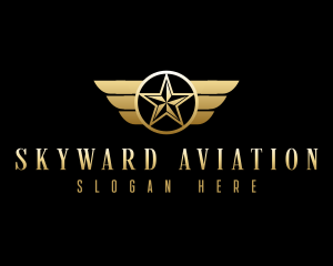 Star Wings Aviation logo design