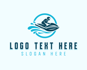 Skimboarding - Jet Ski Fitness Sports logo design