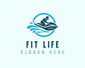 Jet Ski Fitness Sports logo design