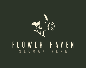 Flower Face Voice logo design