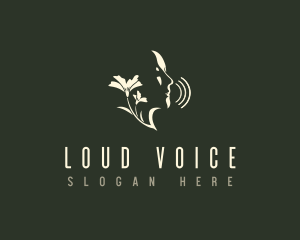 Flower Face Voice logo design