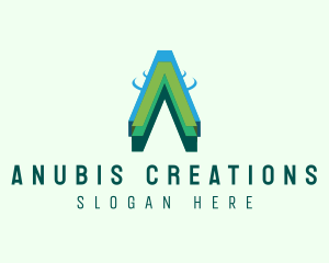 Letter A Creative Agency Business logo design