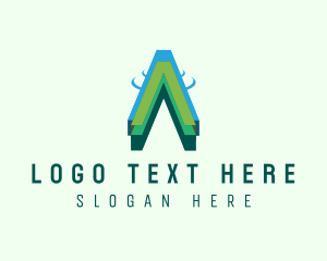 Coworking Space - Letter A Creative Agency Business logo design
